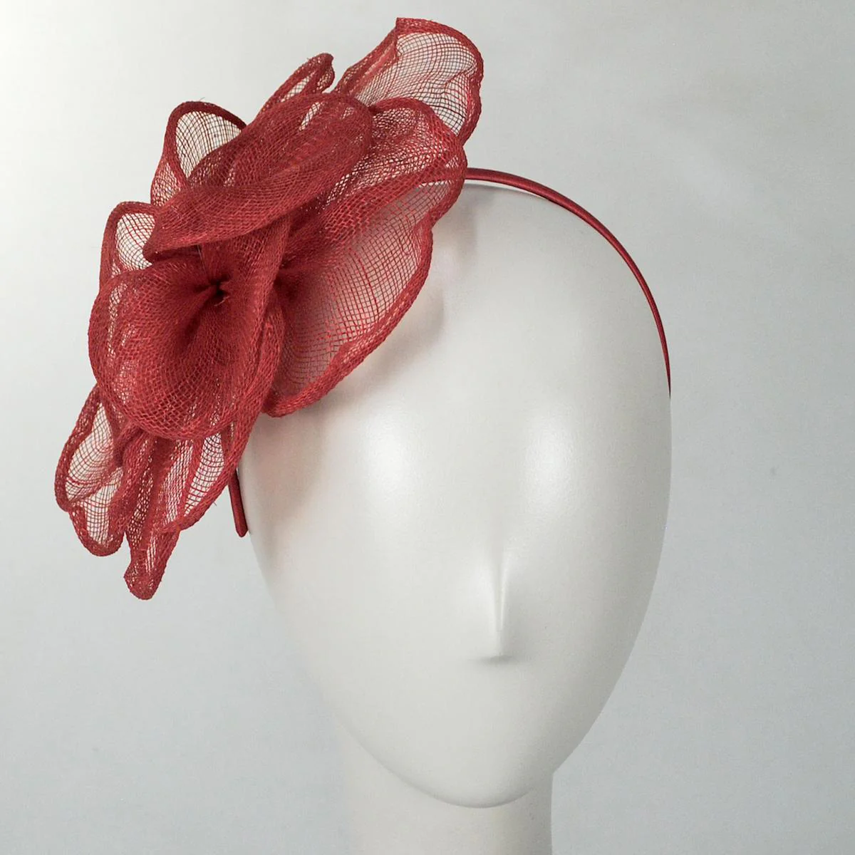 Rosa Sinamay Straw Fascinator Hat - Image 6