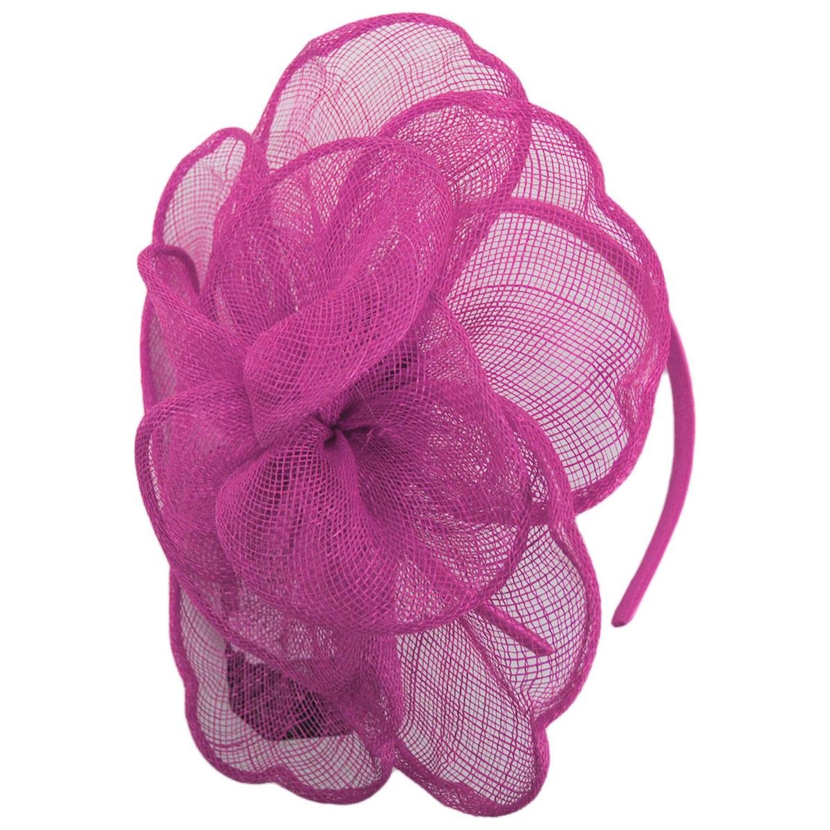 Rosa Sinamay Straw Fascinator Hat - Image 9