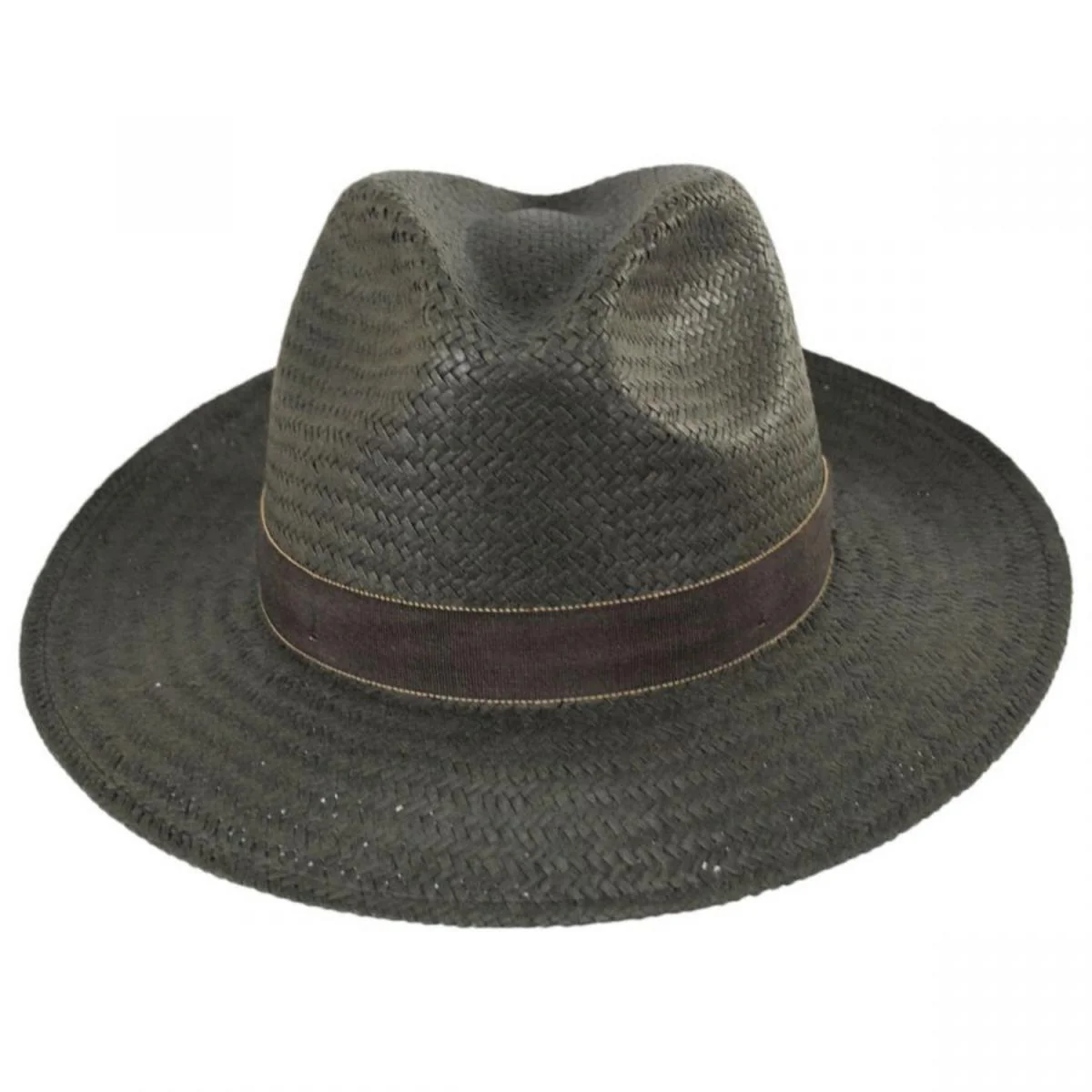 Rothney Raindura Straw Fedora Hat - Kapok Green - Image 2