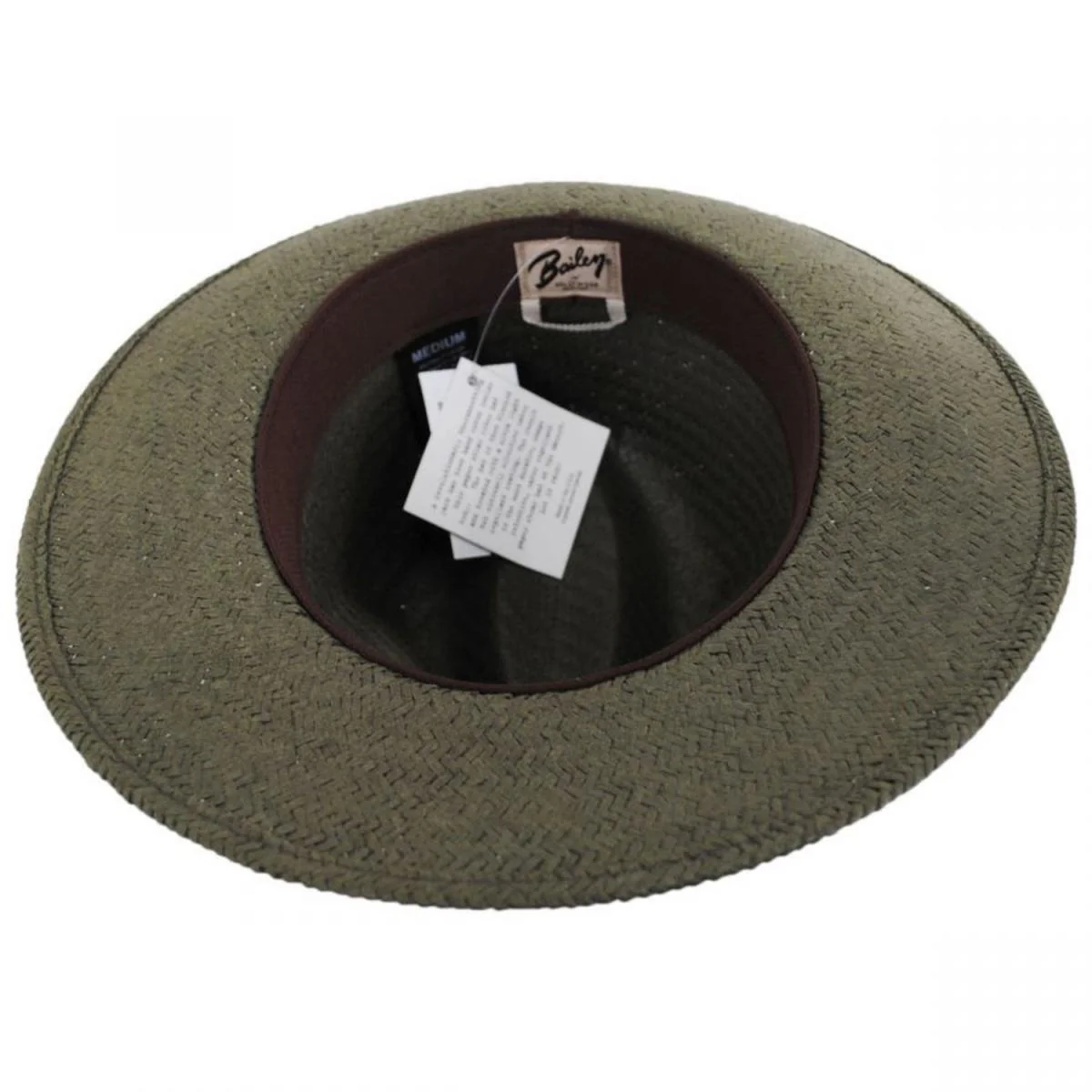 Rothney Raindura Straw Fedora Hat - Kapok Green - Image 4