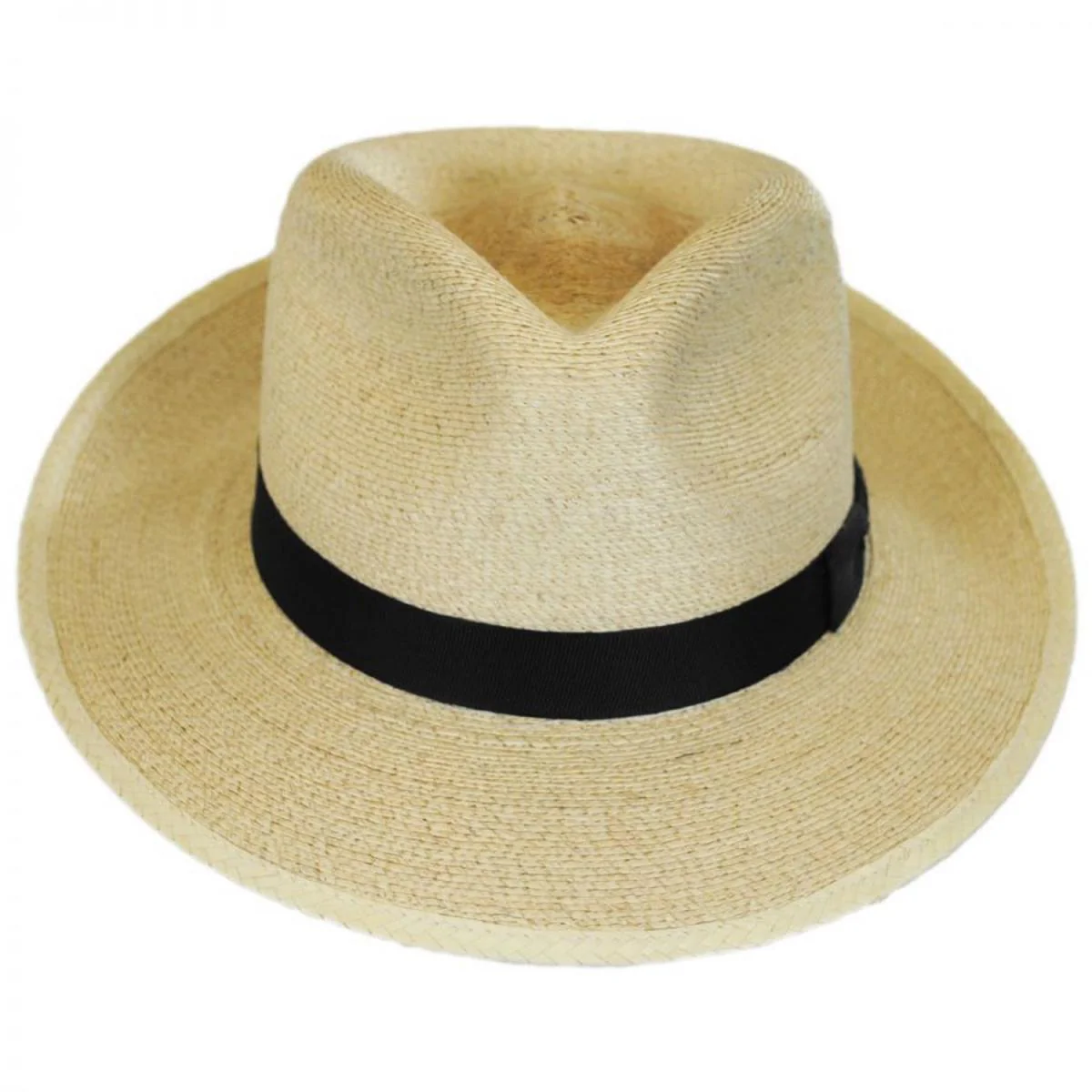 Rushmore Palm Leaf Straw Fedora Hat - Image 2