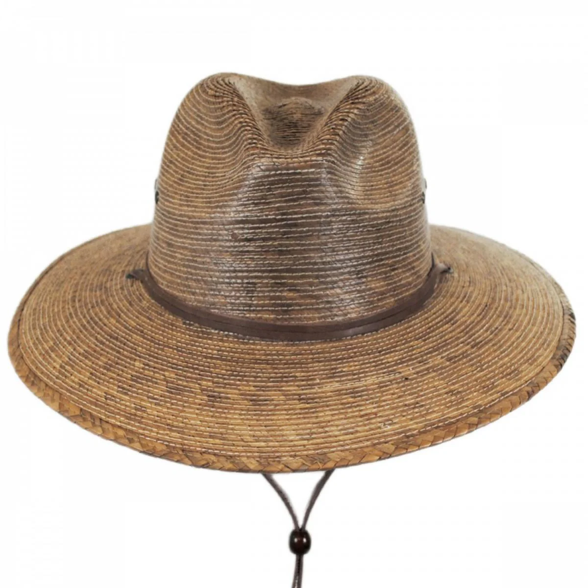 Rustic Palm Leaf Straw Hat - Image 2