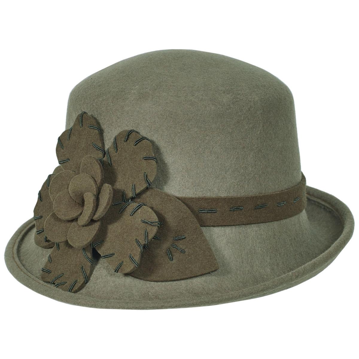 Saddle Stitch Rose Profile Wool Felt Cloche Hat - Made to Order - Image 6