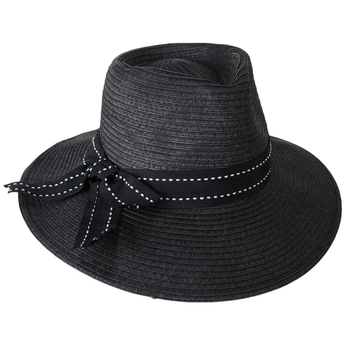 Sadie Toyo Straw Fedora Hat - Image 12
