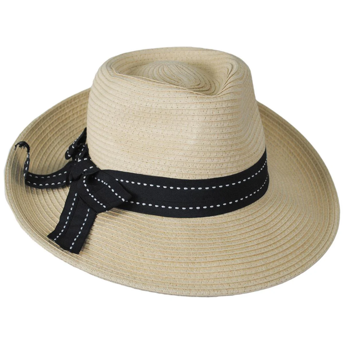 Sadie Toyo Straw Fedora Hat - Image 7