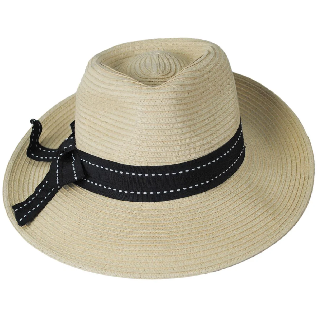 Sadie Toyo Straw Fedora Hat - Image 8