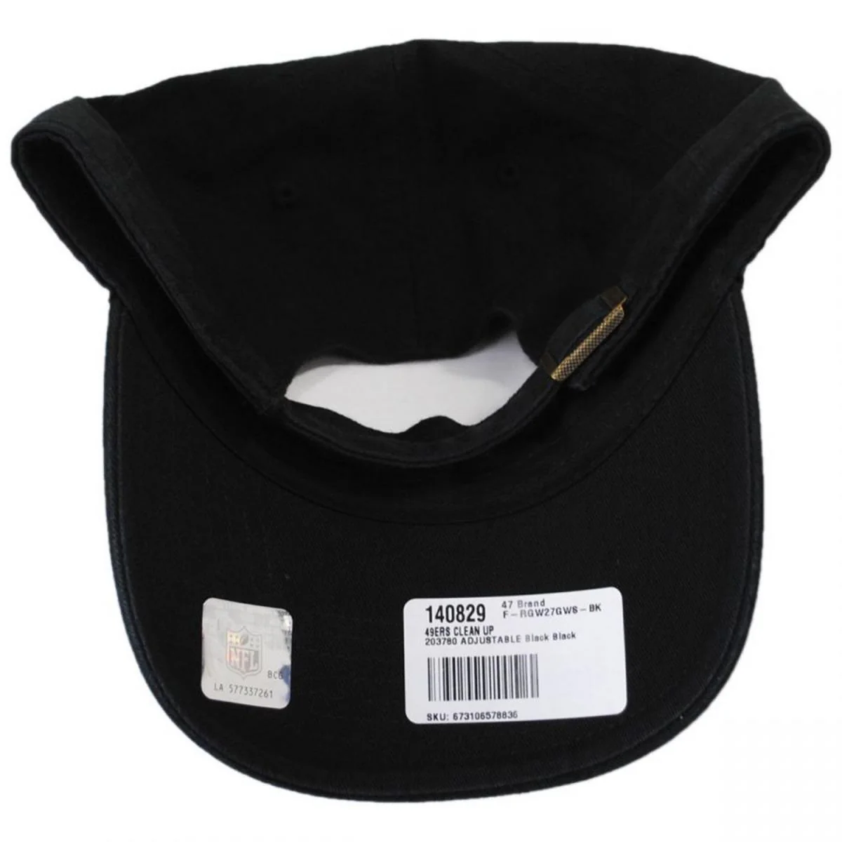 San Francisco 49ers NFL Clean Up Strapback Baseball Cap Dad Hat - Image 4