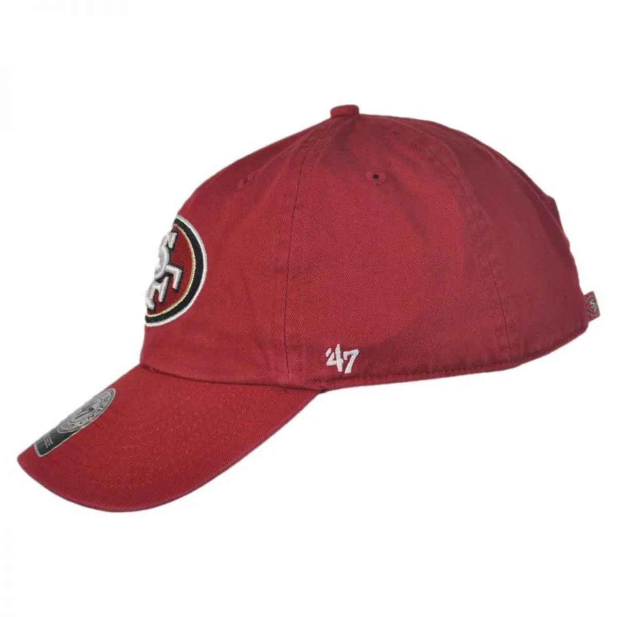 San Francisco 49ers NFL Clean Up Strapback Baseball Cap Dad Hat - Image 7