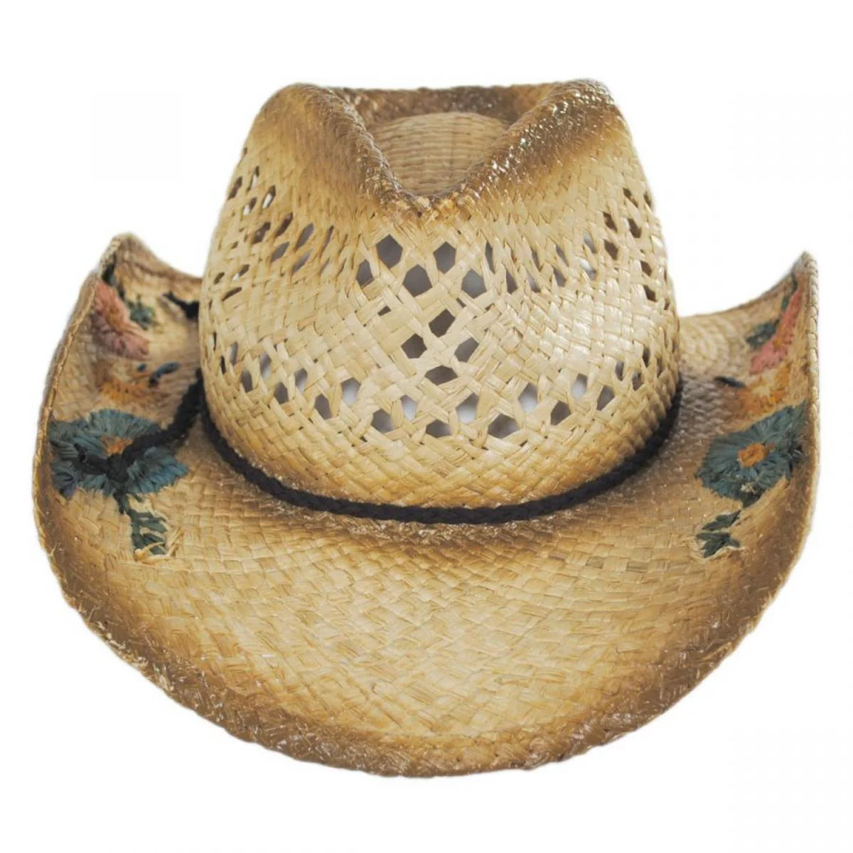 San Minato Raffia Straw Western Hat - Image 2