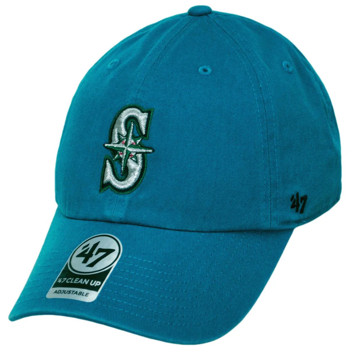 Seattle Mariners MLB Clean Up Strapback Baseball Cap Dad Hat - Image 5
