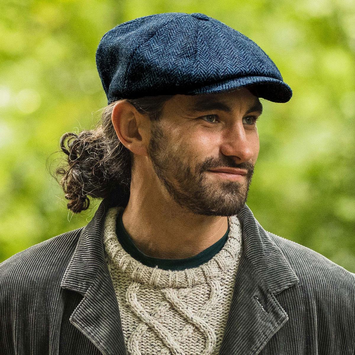 Skye Harris Tweed Wool Newsboy Cap - Image 2