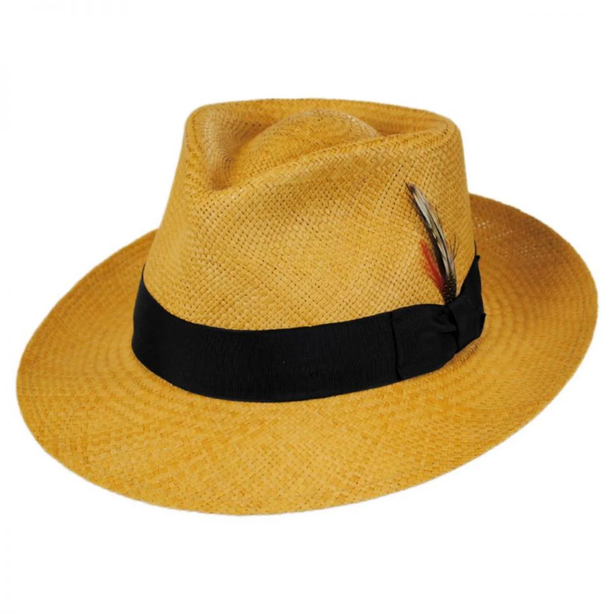Stain Repellent Panama Straw C-Crown Fedora Hat - Image 5