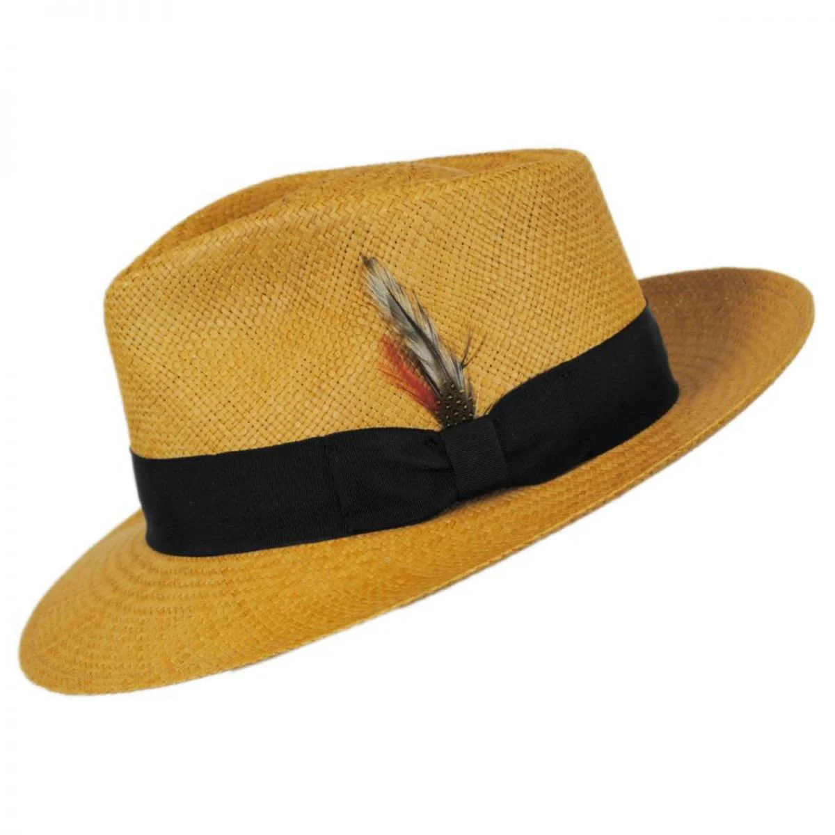 Stain Repellent Panama Straw C-Crown Fedora Hat - Image 7