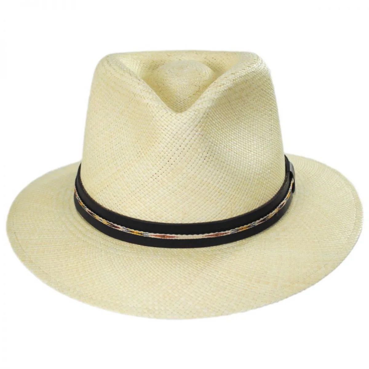 Stansfield Panama Straw Fedora Hat - Image 2