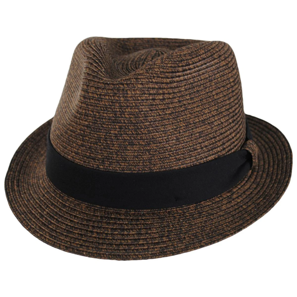 Street Style Poly Braid Stingy Brim Fedora Hat