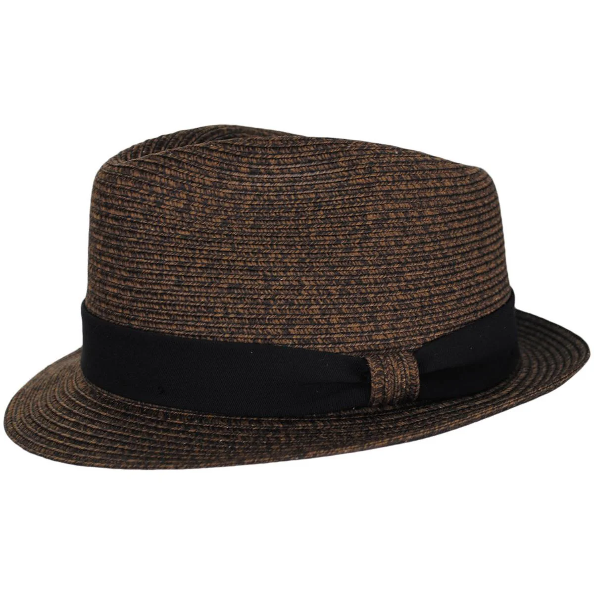 Street Style Poly Braid Stingy Brim Fedora Hat - Image 3