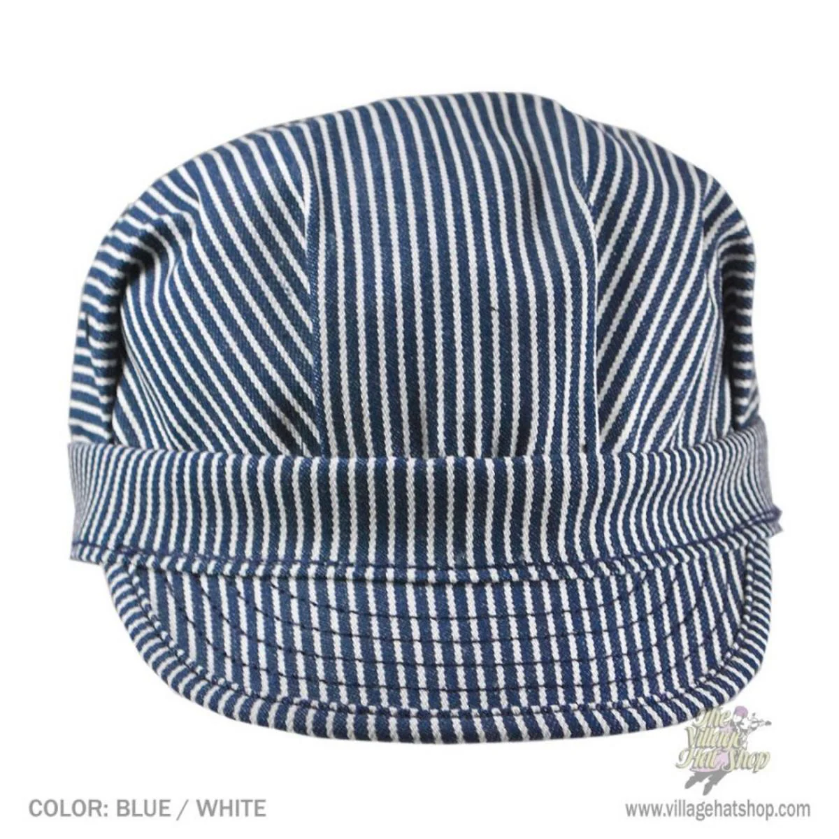 Striped Cotton Engineer Cap - Image 2