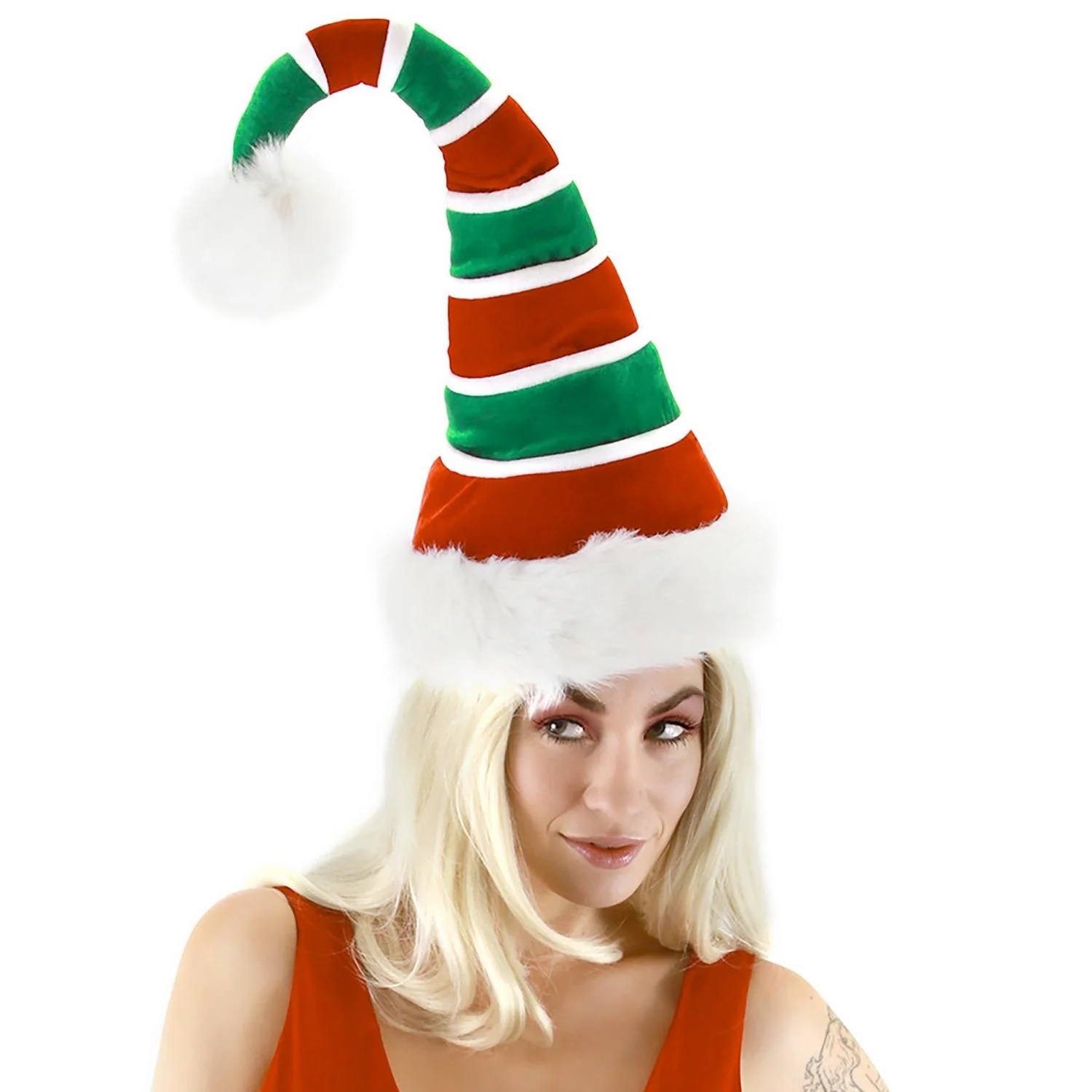 Striped Santa Hat - Image 2
