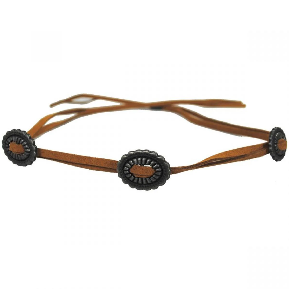 Suede Concho Hat and Headband - Image 4