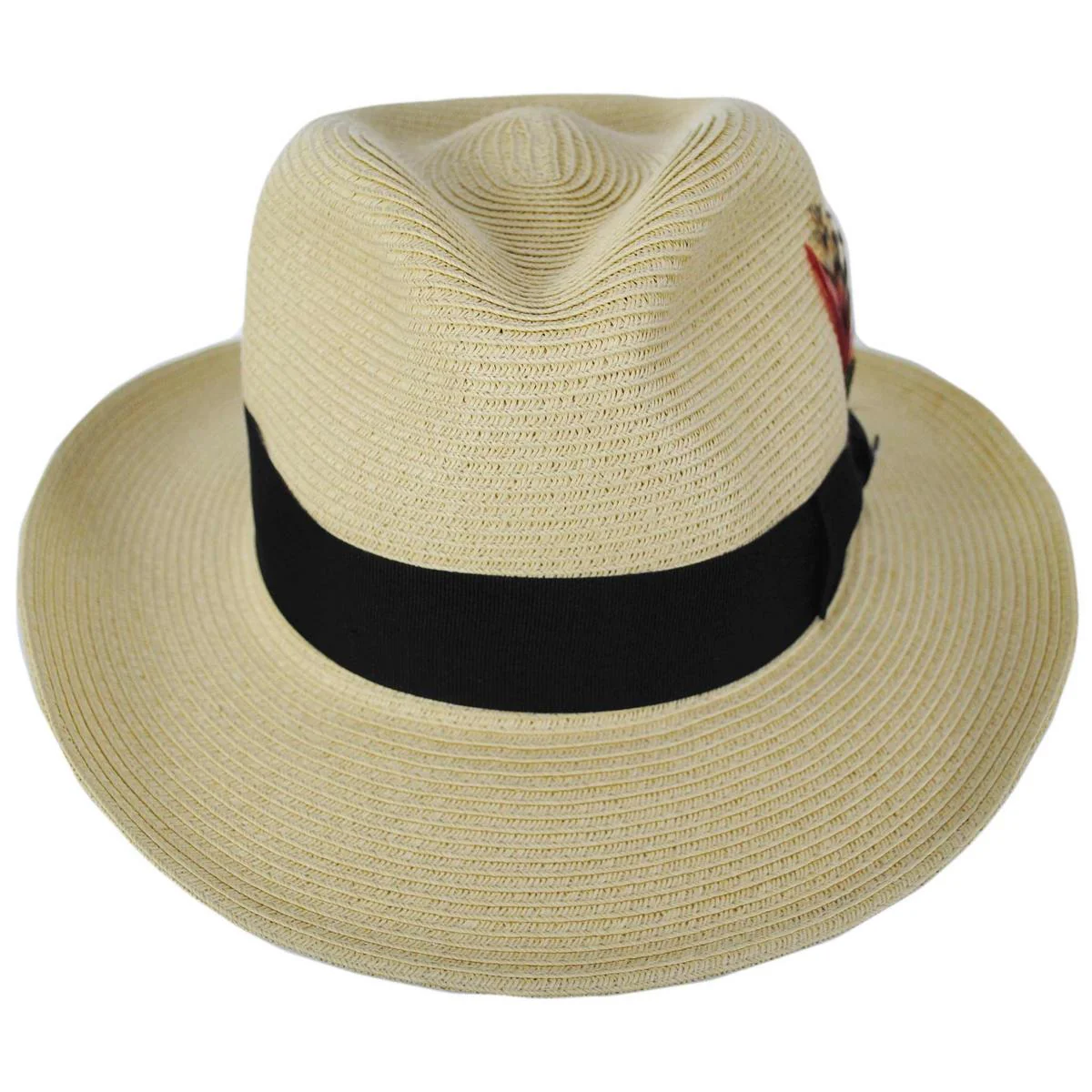 Summer C-Crown Toyo Straw Fedora Hat - Image 2