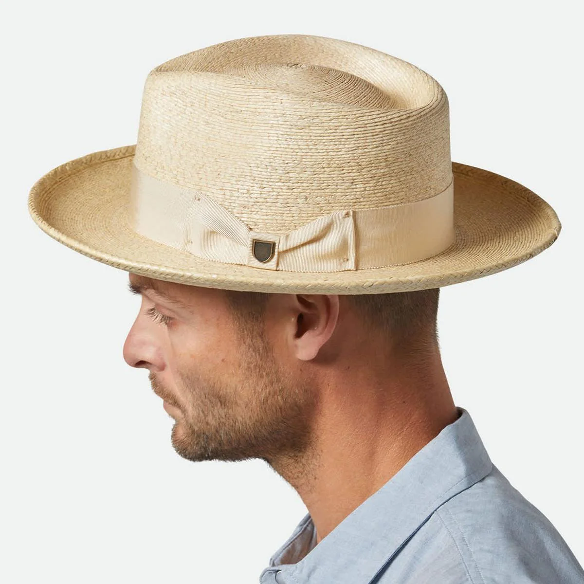 Swindle Palm Straw Fedora Hat - Image 2