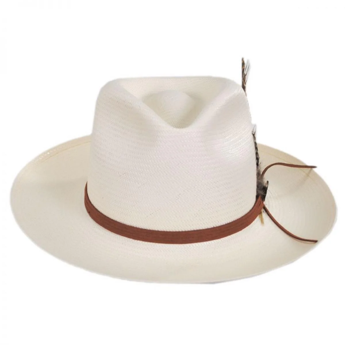 Tallahassee Shantung Straw Fedora Hat - Image 3