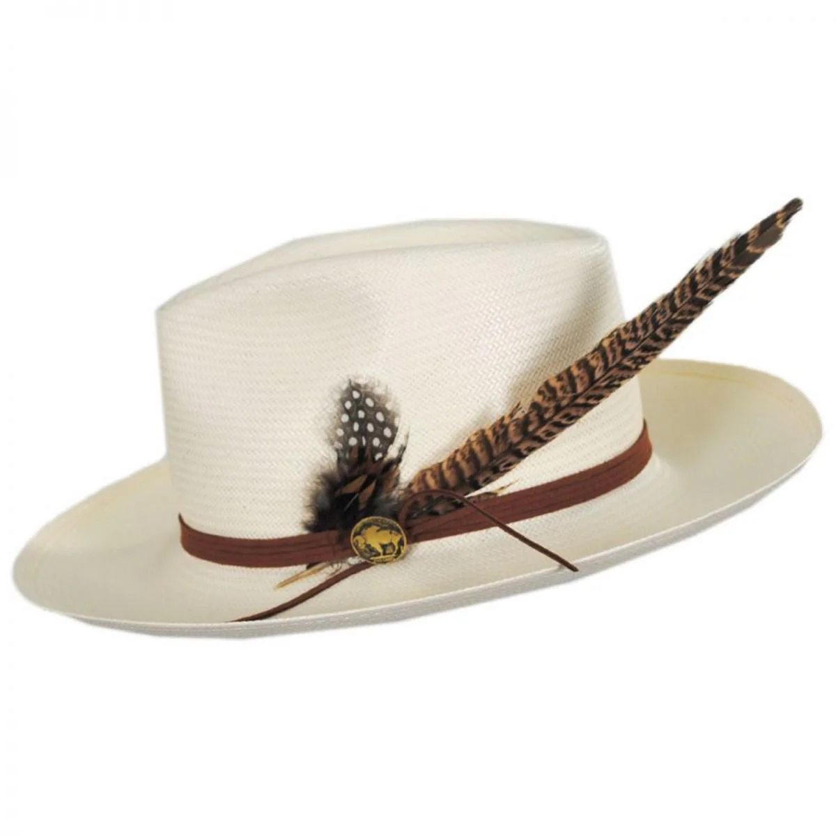 Tallahassee Shantung Straw Fedora Hat - Image 4