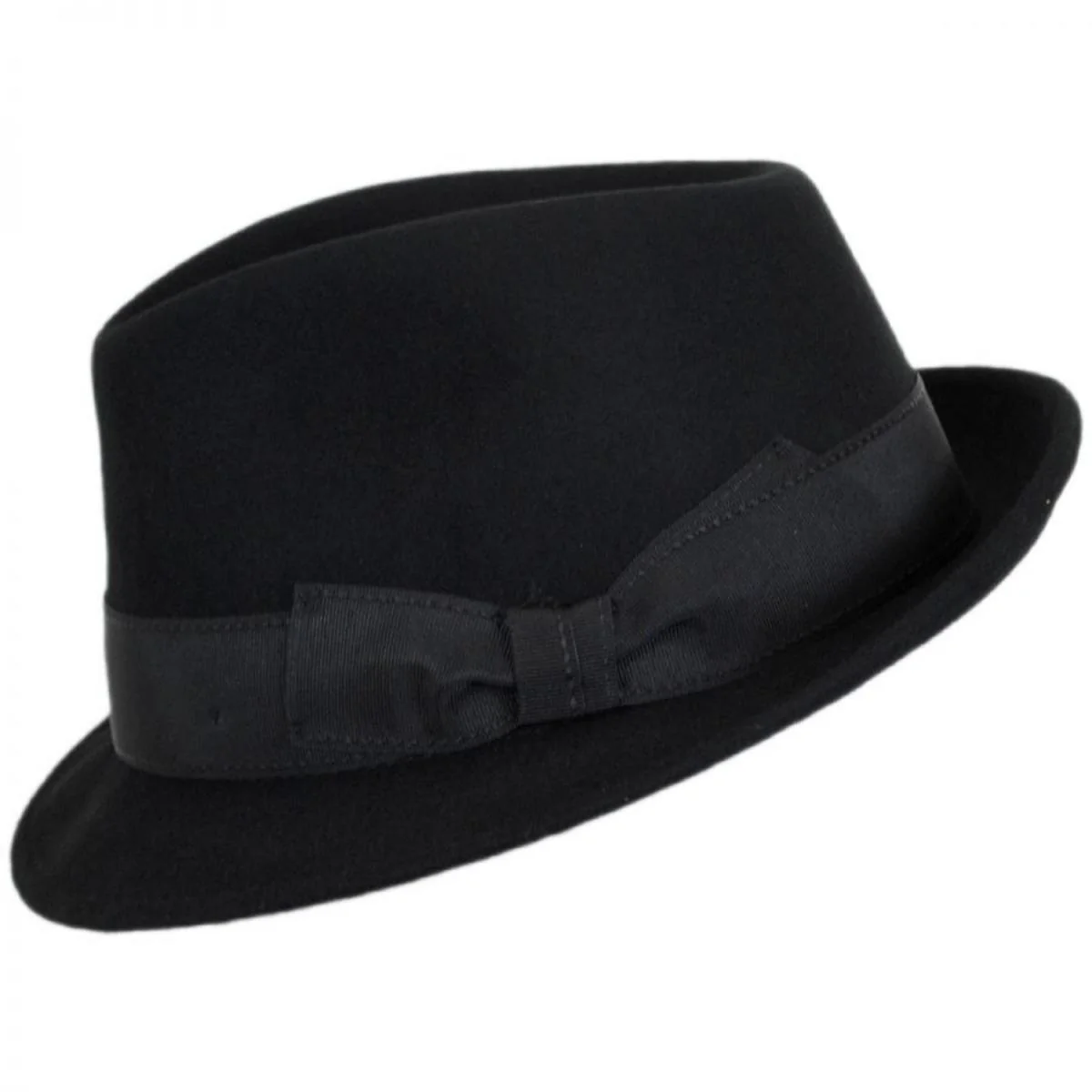 Teardrop Wool Felt Trilby Fedora Hat - Image 3