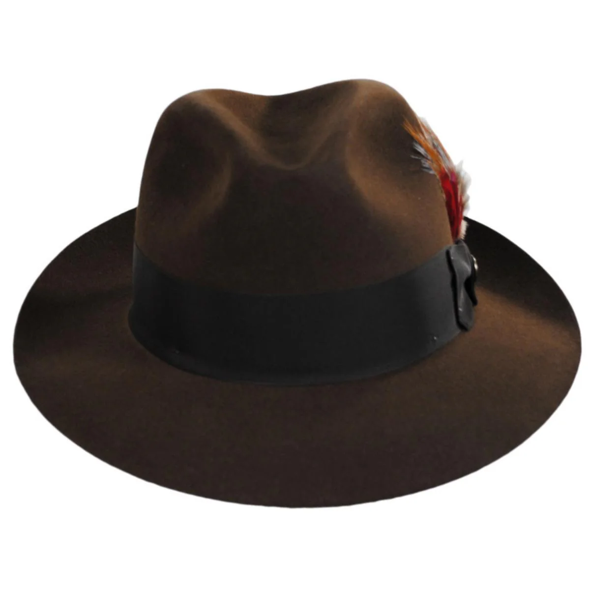 Temple Fur Felt Fedora Hat - Image 12