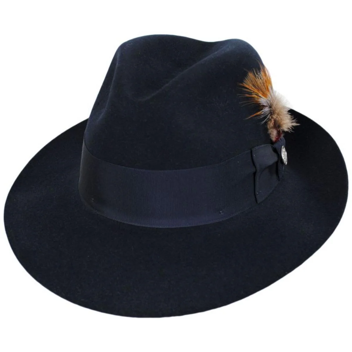 Temple Fur Felt Fedora Hat - Image 15