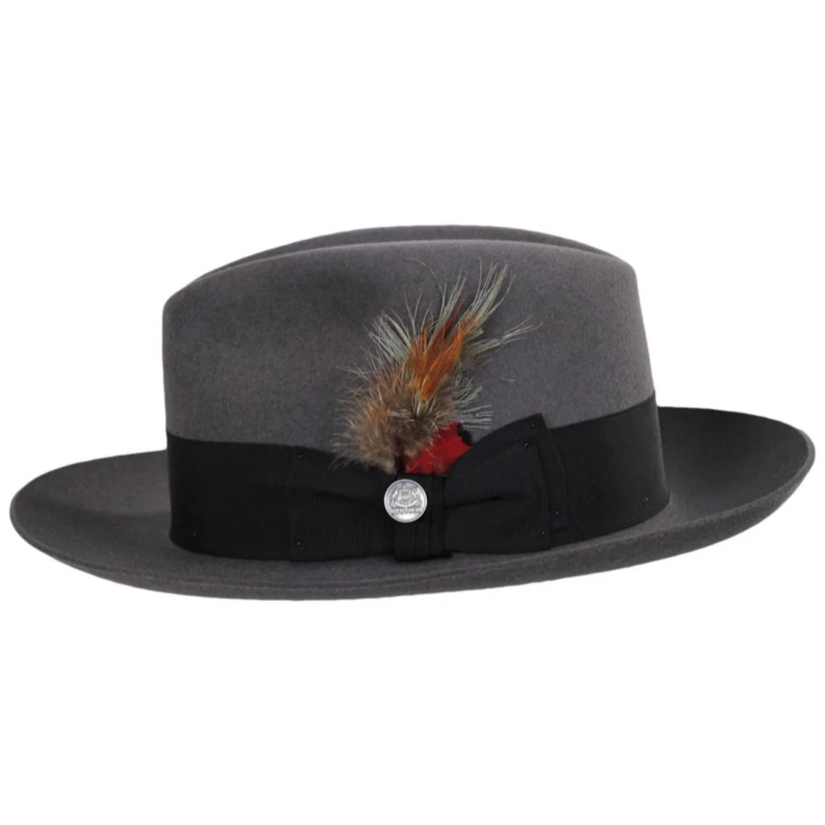 Temple Fur Felt Fedora Hat - Image 9