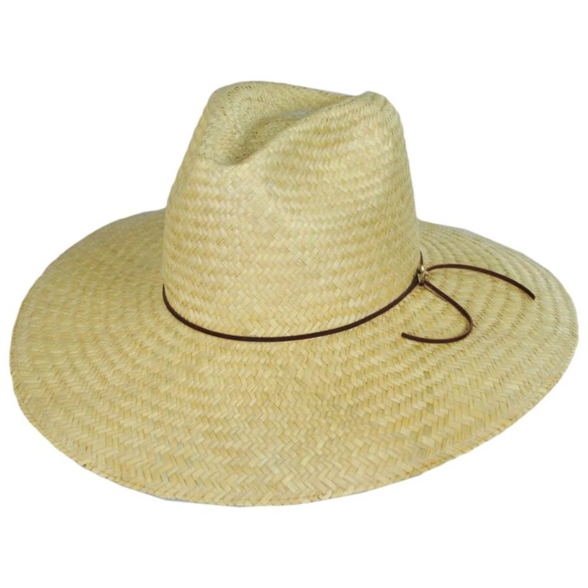 The Gatherer Palm Straw Wide Brim Fedora Hat