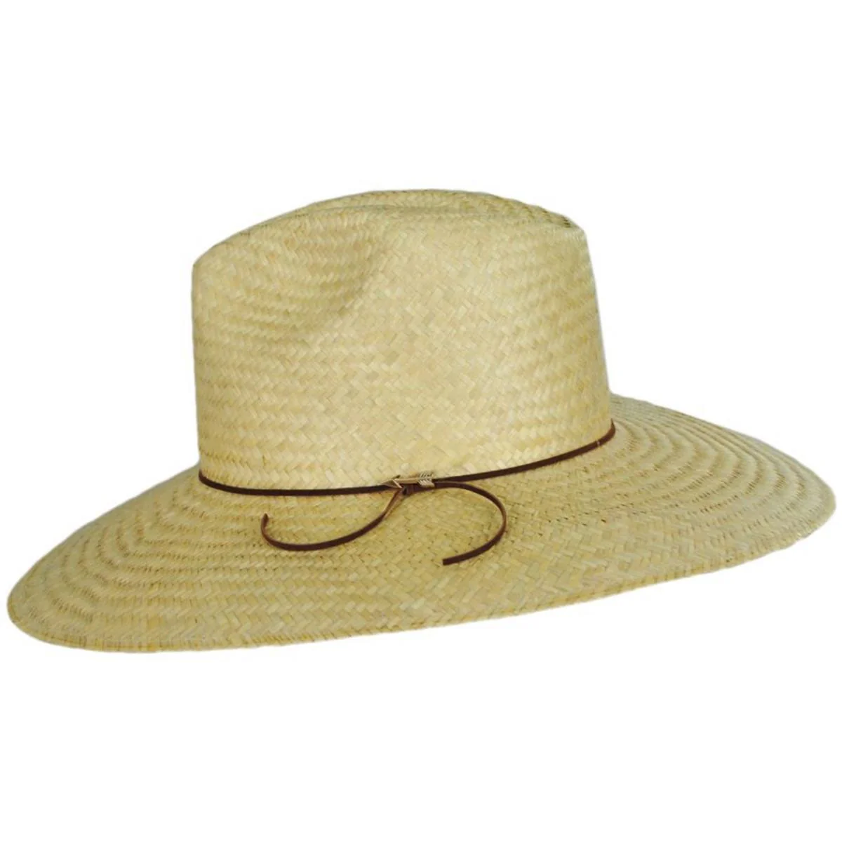 The Gatherer Palm Straw Wide Brim Fedora Hat - Image 3