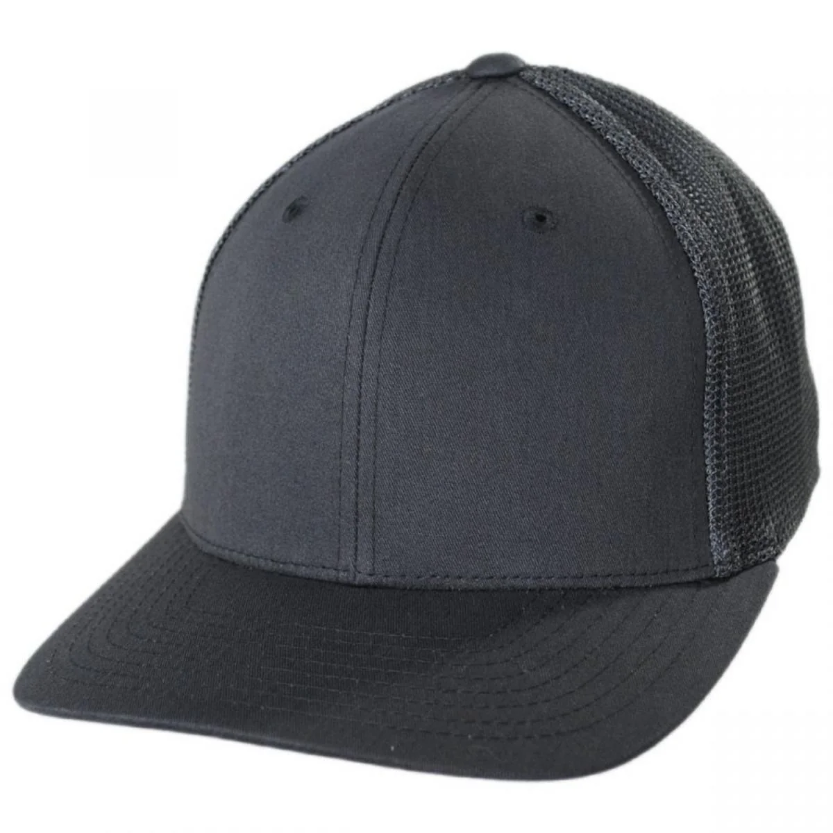 Tonal Mesh Trucker Flexfit Fitted Baseball Cap - Image 5