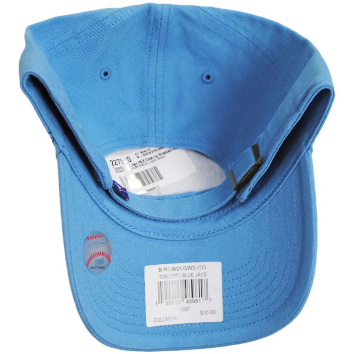 Toronto Blue Jays MLB Clean Up Strapback Baseball Cap Dad Hat - Image 6