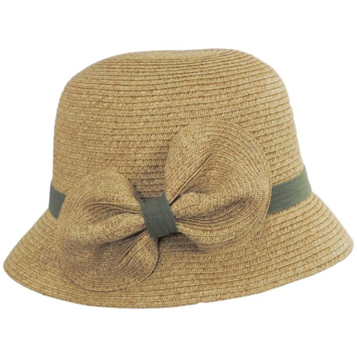 Toyo Straw Bow Cloche Hat - Made to Order - Image 3