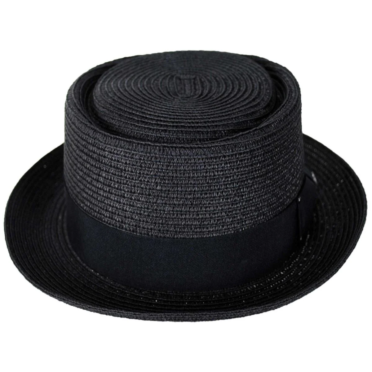 Toyo Straw Braid Pork Pie Hat - Image 4
