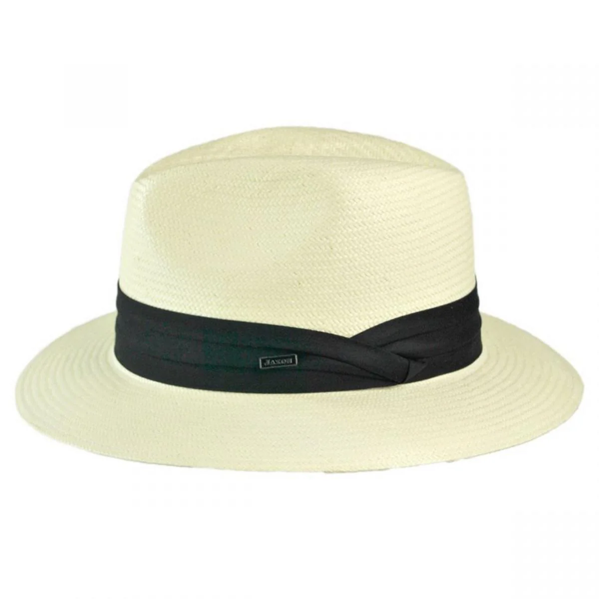 Toyo Straw Safari Fedora Hat - Black Band - Image 5