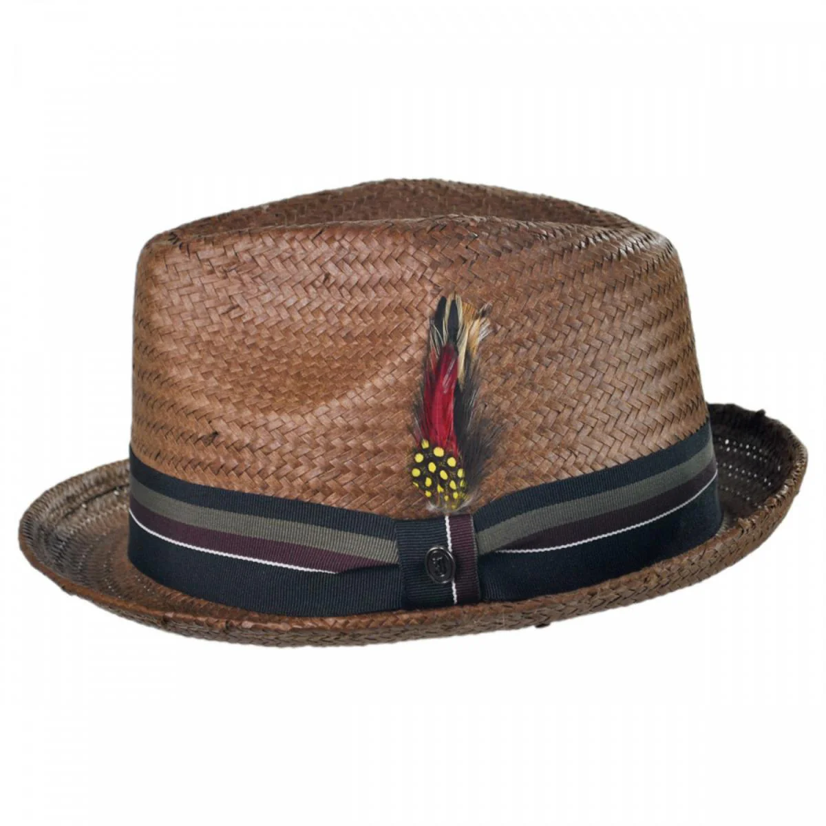 Tribeca Toyo Straw Trilby Fedora Hat - Image 4