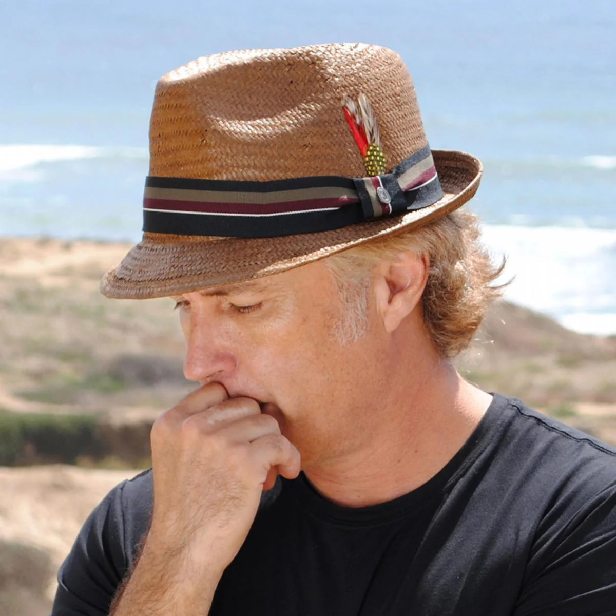 Tribeca Toyo Straw Trilby Fedora Hat - Image 6