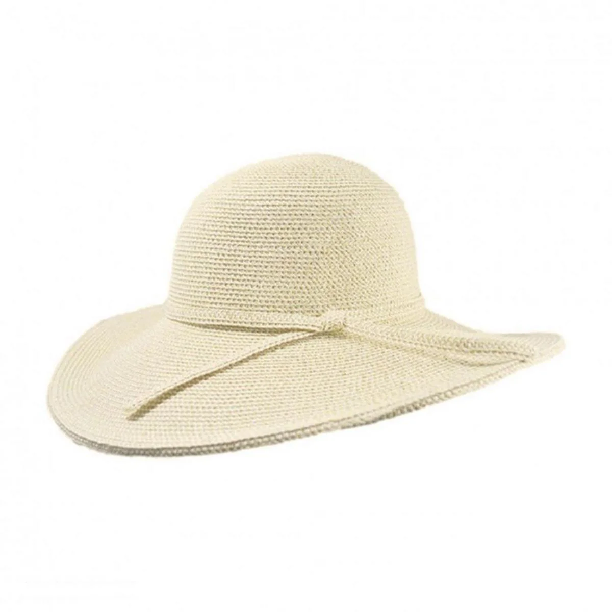 Tweed Toyo Straw Blend Floppy Sun Hat - Image 2