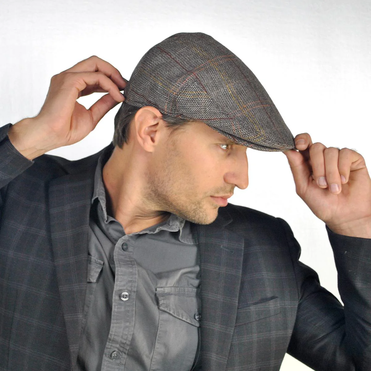 Tweed Wool Blend Ivy Cap - Image 6