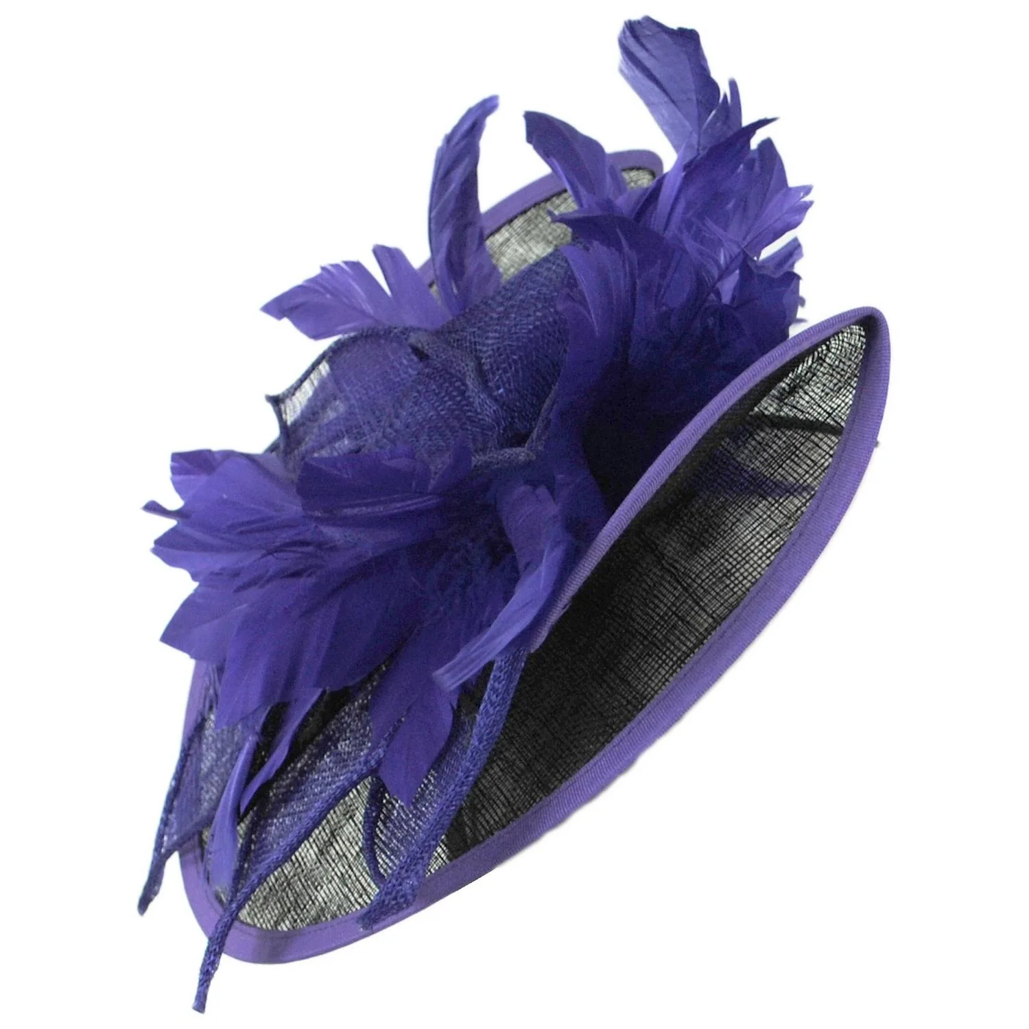 Two Tone Folded Sinamay Straw Fascinator Hat - Image 13