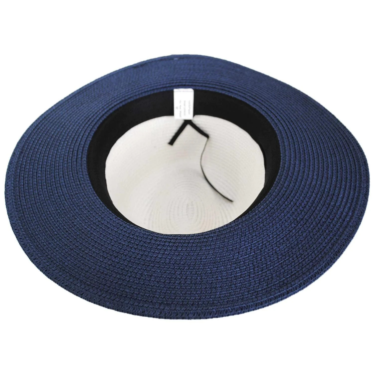 Two Tone Toyo Straw Fedora Hat - Image 8