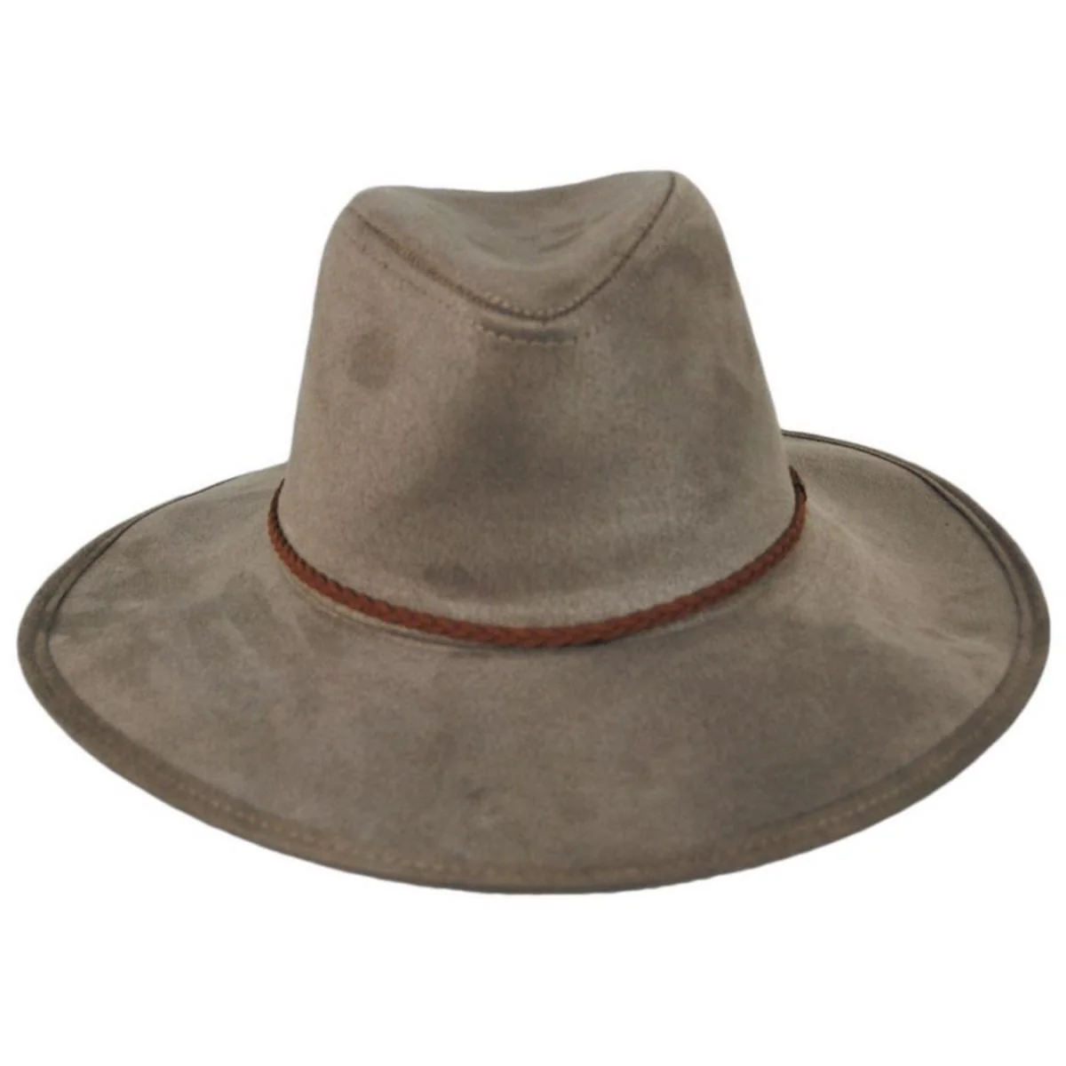 Vegan Suede Safari Fedora Hat - Made to Order - Image 3