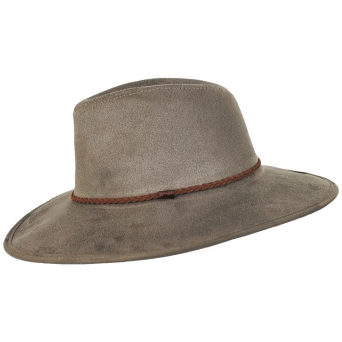 Vegan Suede Safari Fedora Hat - Made to Order - Image 4