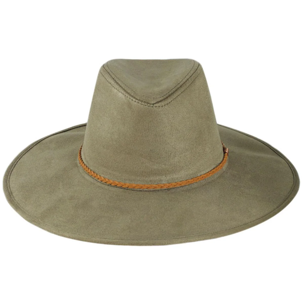 Vegan Suede Safari Fedora Hat - Made to Order - Image 6