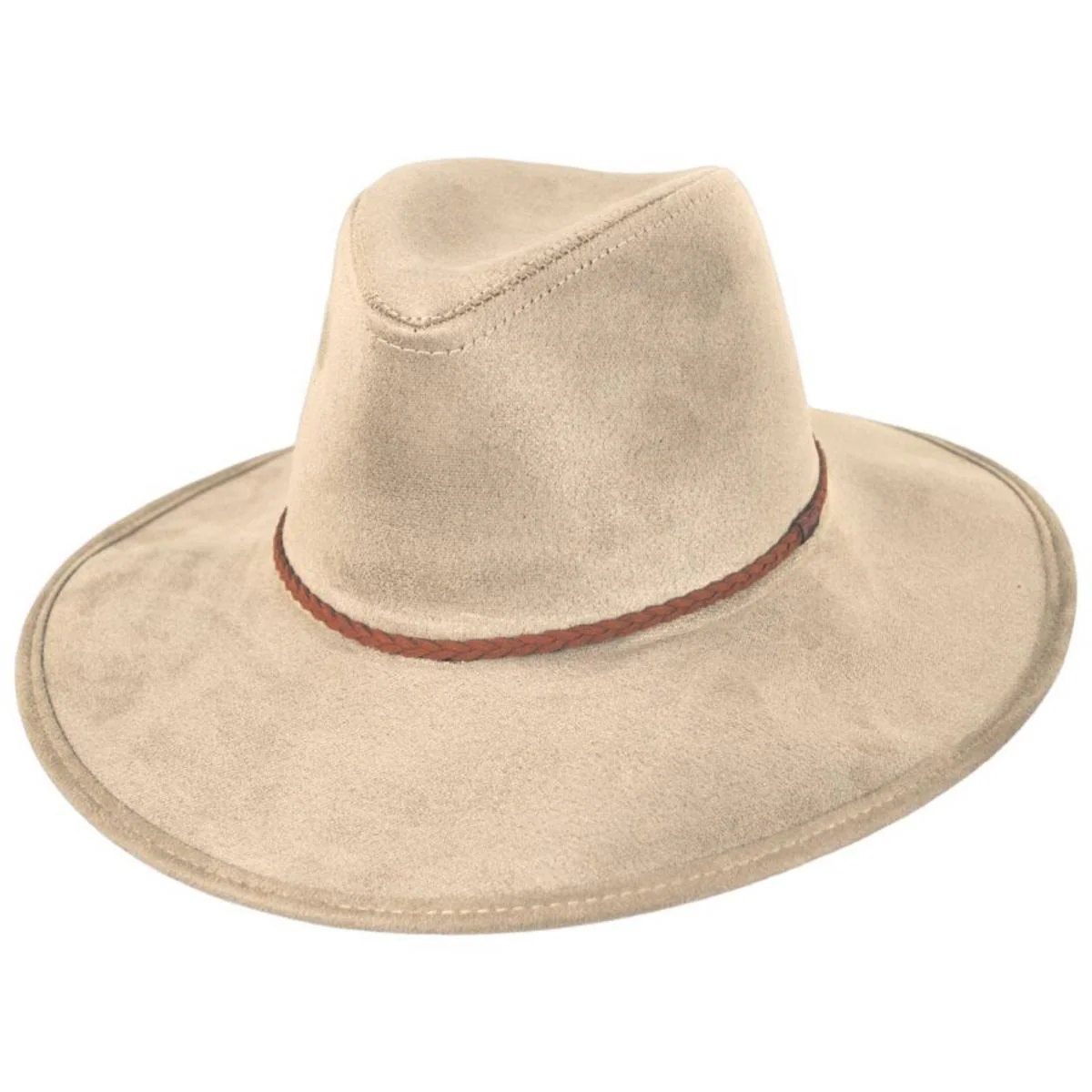 Vegan Suede Safari Fedora Hat - Made to Order - Image 7