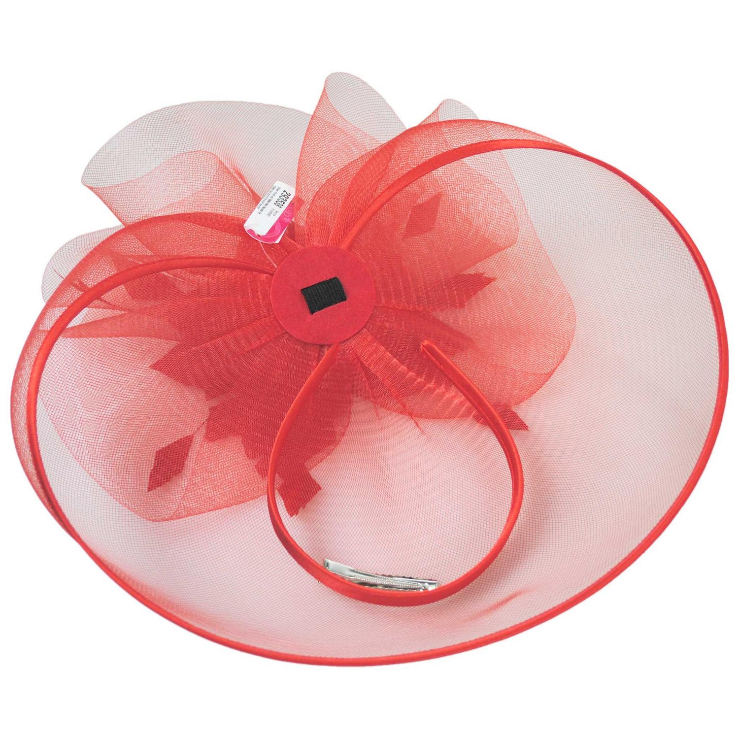 Veiled Floral and Feather Mesh Fascinator Hat - Image 16