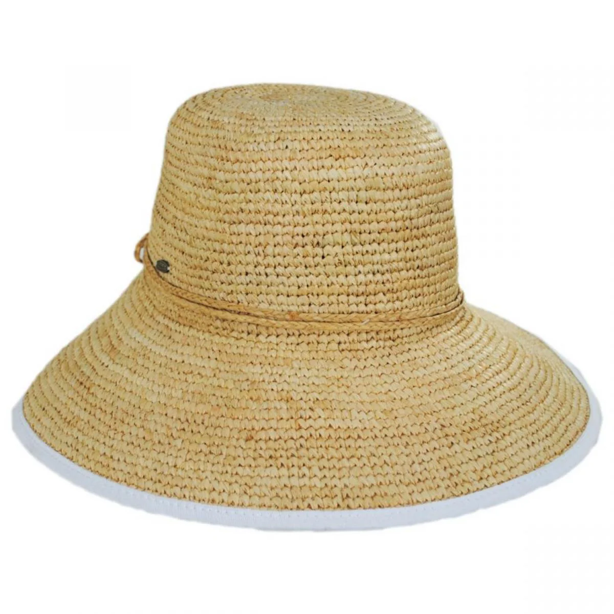 Via Garibaldi Raffia Straw Facesaver Hat - Image 5